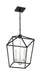 Nuvo Lighting - 60-7145 - Three Light Pendant - Storyteller - Matte Black / Polished Nickel Accents
