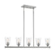 Nuvo Lighting - 60-7186 - Five Light Island Pendant - Bransel - Brushed Nickel