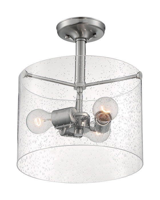 Nuvo Lighting - 60-7188 - Three Light Semi Flush Mount - Bransel - Brushed Nickel