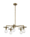 Nuvo Lighting - 60-7245 - Five Light Chandelier - Bizet - Vintage Brass