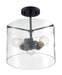 Nuvo Lighting - 60-7278 - Three Light Semi Flush Mount - Sommerset - Matte Black