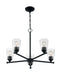 Nuvo Lighting - 60-7285 - Five Light Chandelier - Bransel - Matte Black
