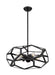 Nuvo Lighting - 60-7304 - Five Light Chandelier - Zemi - Black
