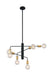 Nuvo Lighting - 60-7344 - Six Light Chandelier - Ryder - Black / Brushed Brass