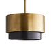 Arteriors - 44906 - Three Light Pendant - Nolan - Antique Brass