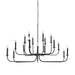 Arteriors - 89345 - 18 Light Chandelier - Breck - Bronze