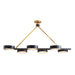 Arteriors - 89443 - Six Light Chandelier - Linus - Antique Brass