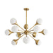 Arteriors - 89631 - 12 Light Chandelier - Augustus - Antique Brass