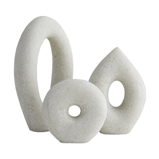Arteriors - 9221 - Sculptures Set of 3 - Coco - White