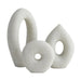 Arteriors - 9221 - Sculptures Set of 3 - Coco - White