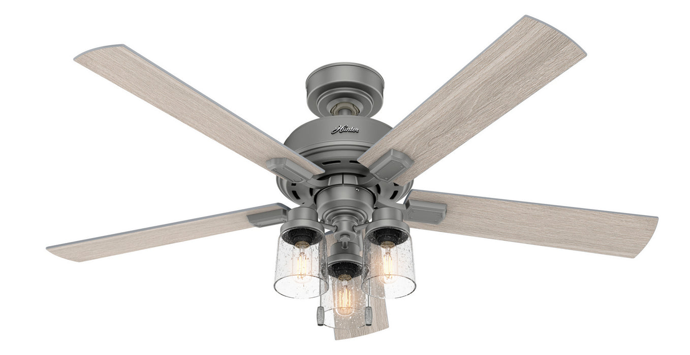 Hunter - 50651 - 52"Ceiling Fan - Hartland - Matte Silver