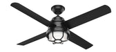 Hunter - 55086 - 54"Ceiling Fan - Searow - Matte Black