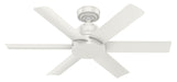 Hunter - 59614 - 44"Ceiling Fan - Kennicott - Fresh White