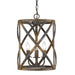 Golden - 0890-3P ABI - Three Light Pendant - Alcott - Antique Black Iron