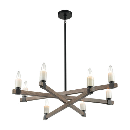 ELK Home - 15466/8 - Eight Light Chandelier - Stone Manor - Matte Black