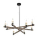 ELK Home - 15466/8 - Eight Light Chandelier - Stone Manor - Matte Black