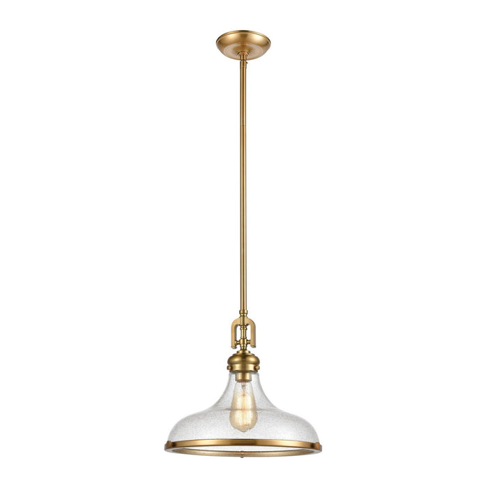 ELK Home - 57371/1 - One Light Pendant - Rutherford - Satin Brass