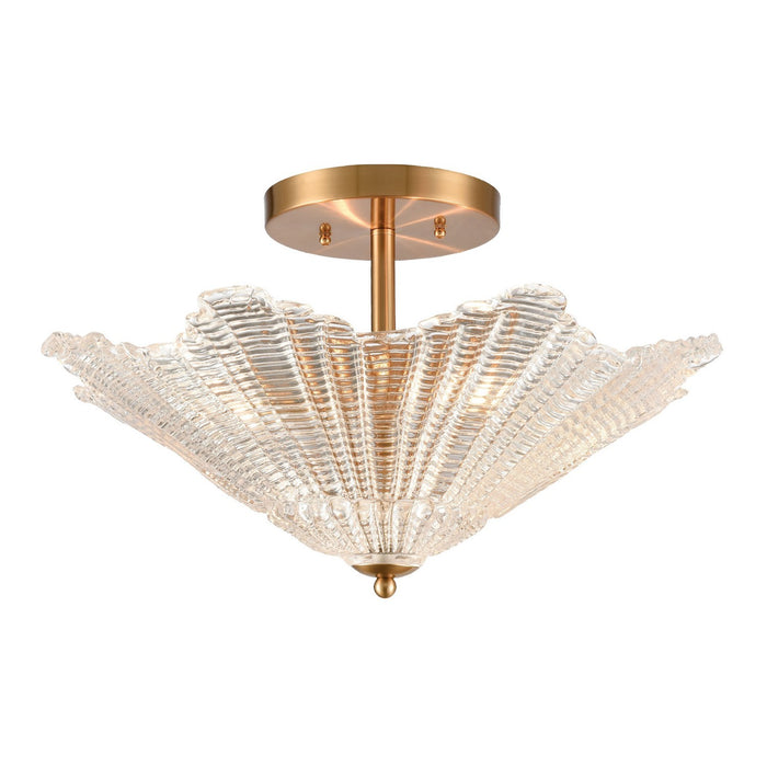 ELK Home - 60165/4 - Four Light Semi Flush Mount - Radiance - Satin Brass