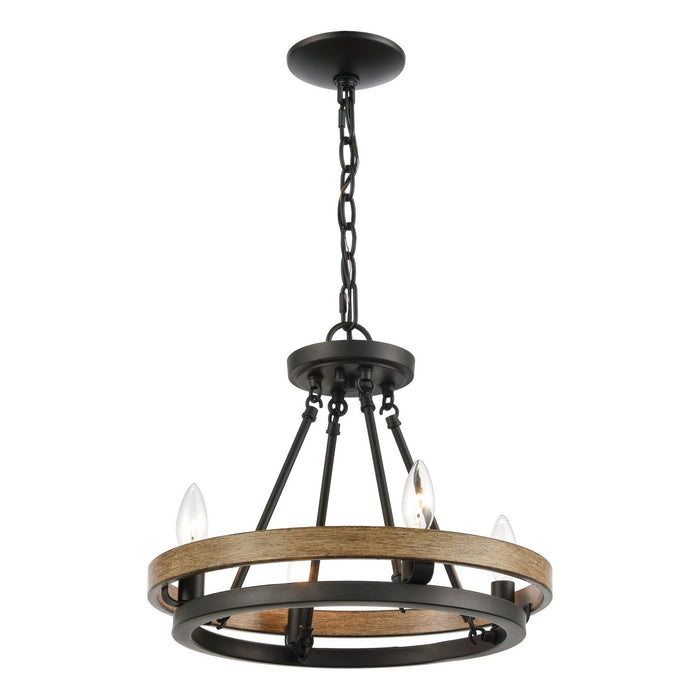 ELK Home - 75054/4 - Four Light Chandelier - Ramsey - Matte Black