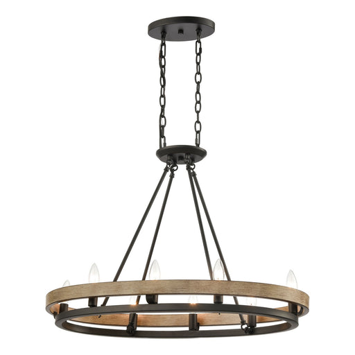 ELK Home - 75055/8 - Eight Light Linear Chandelier - Ramsey - Matte Black