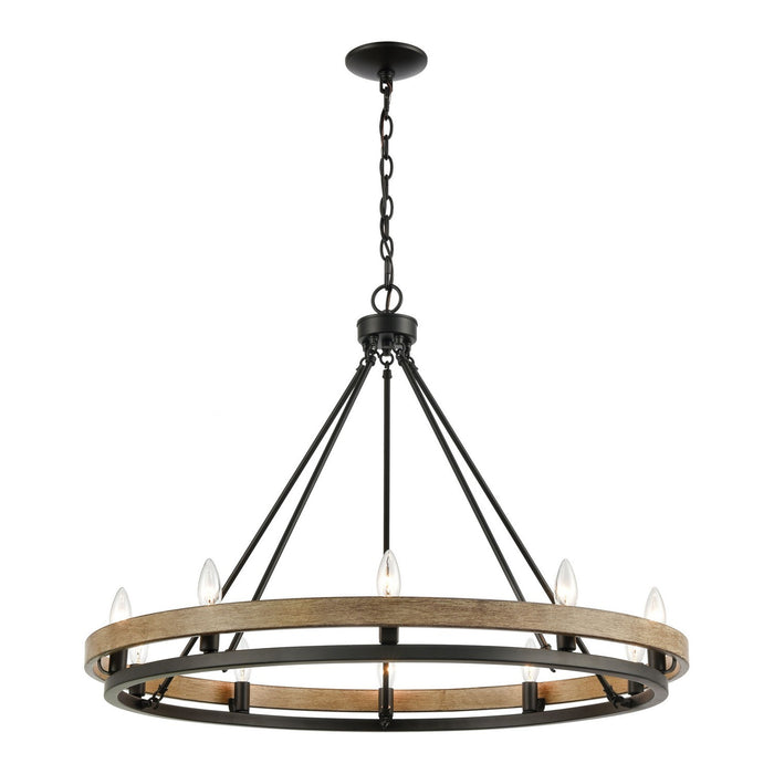 ELK Home - 75057/10 - Ten Light Chandelier - Ramsey - Matte Black