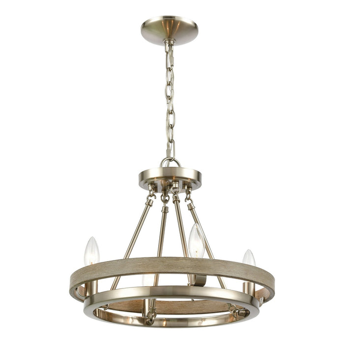 ELK Home - 75064/4 - Four Light Chandelier - Ramsey - Satin Nickel