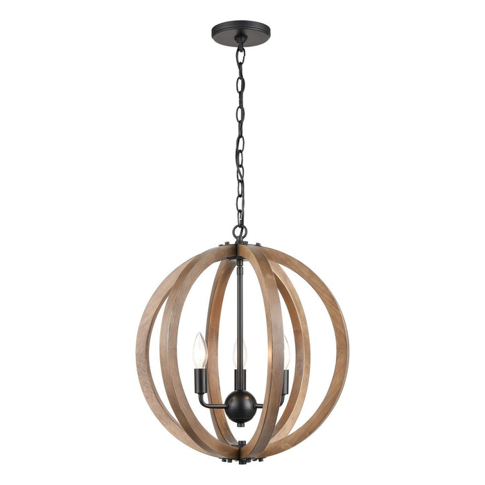 ELK Home - 81405/3 - Three Light Chandelier - Barrow - Matte Black