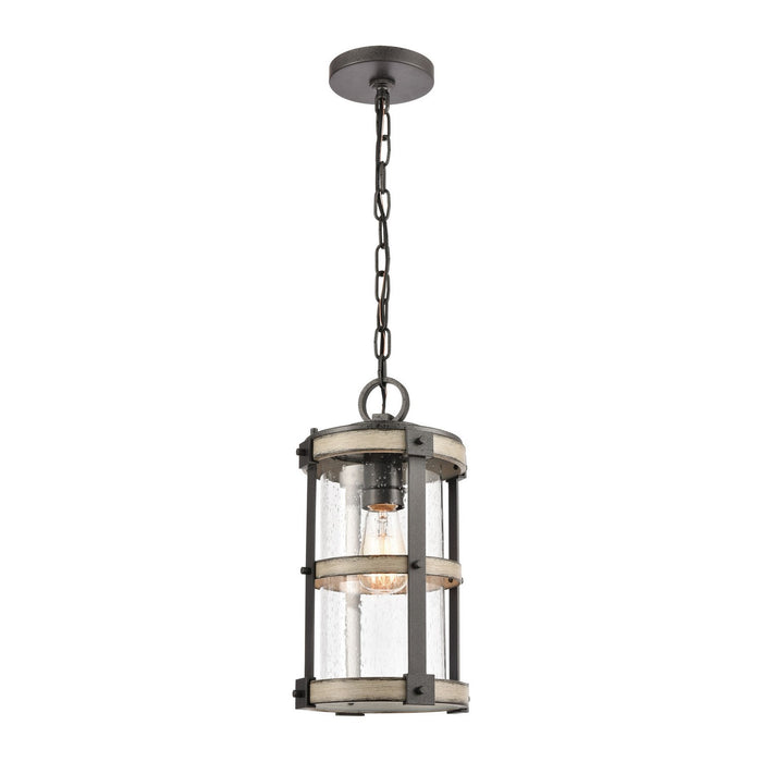 ELK Home - 89147/1 - One Light Outdoor Pendant - Annenberg - Anvil Iron