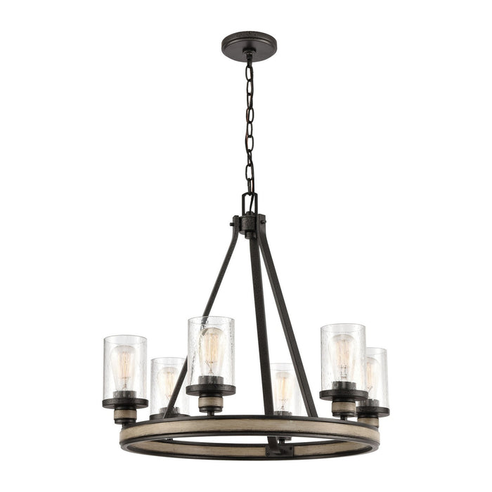 ELK Home - 89159/6 - Six Light Chandelier - Beaufort - Anvil Iron