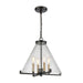 ELK Home - D4437 - Four Light Pendant - The Holding - Matte Black