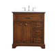 Elegant Lighting - VF15032TK - Single Bathroom Vanity - Americana - Teak