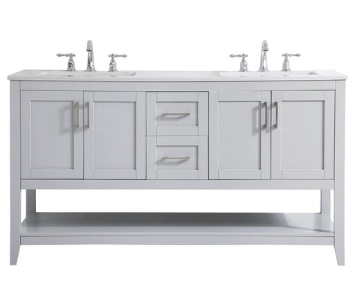 Elegant Lighting - VF16060DGR - Double Bathroom Vanity - aubrey - Grey