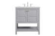 Elegant Lighting - VF16430GR - Single Bathroom Vanity - Theo - Gray