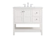 Elegant Lighting - VF16436WH - Single Bathroom Vanity - Theo - White