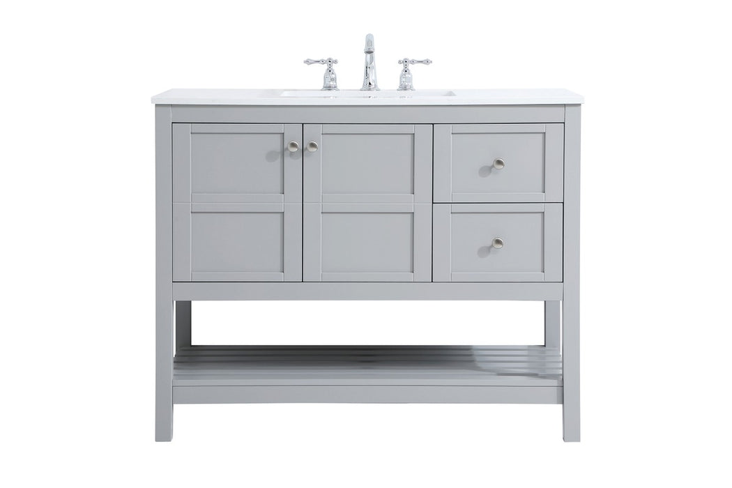 Elegant Lighting - VF16442GR - Single Bathroom Vanity - Theo - Gray