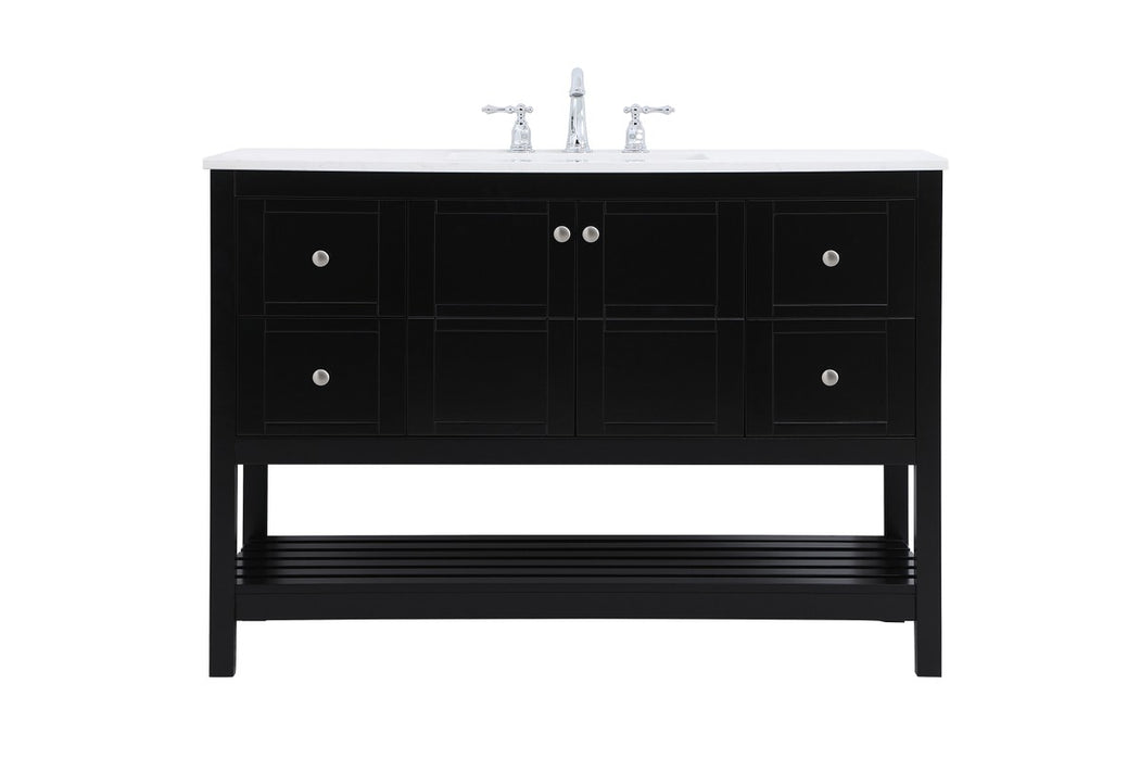 Elegant Lighting - VF16448BK - Single Bathroom Vanity - Theo - Black