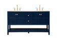 Elegant Lighting - VF16460DBL - Single Bathroom Vanity - Theo - Blue