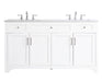 Elegant Lighting - VF17060DWH - Double Bathroom Vanity - moore - White