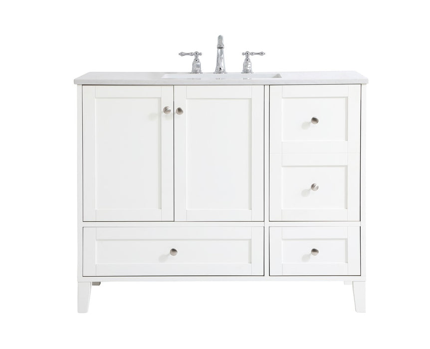 Elegant Lighting - VF18042WH - Single Bathroom Vanity - sommerville - White