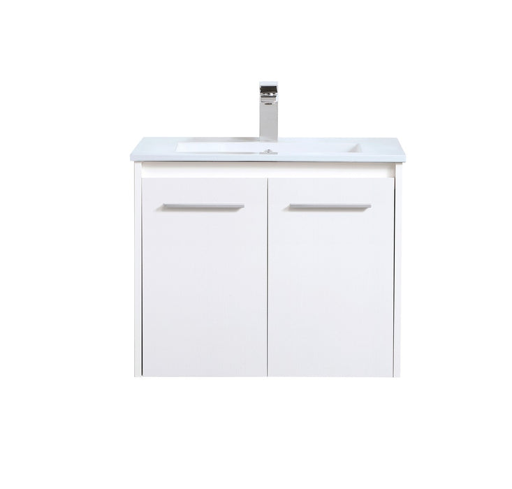 Elegant Lighting - VF44024WH - Single Bathroom Floating Vanity - Rasina - White