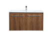 Elegant Lighting - VF44036WB - Single Bathroom Floating Vanity - Rasina - Walnut Brown