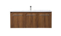 Elegant Lighting - VF44048WB - Single Bathroom Floating Vanity - Rasina - Walnut Brown