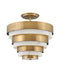 Hinkley - 30183HB - LED Foyer Pendant - Echelon - Heritage Brass
