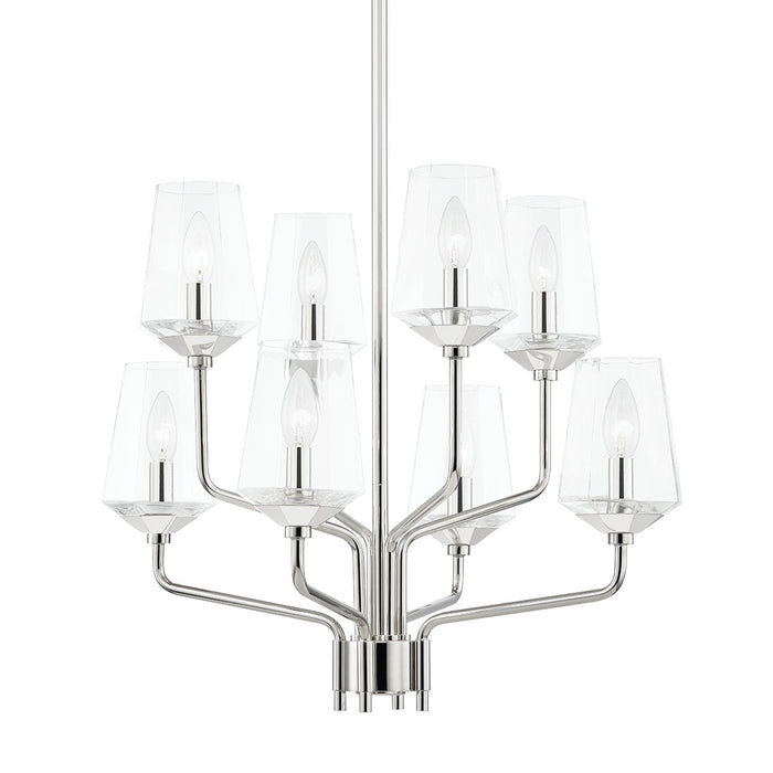 Mitzi - H420808-PN - Eight Light Chandelier - Kayla - Polished Nickel