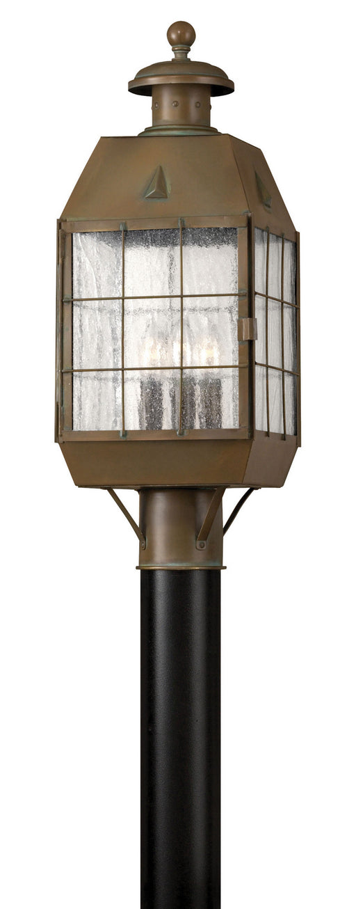 Hinkley - 2371AS - LED Post Top/ Pier Mount - Nantucket - Aged Brass
