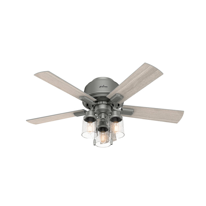 Hunter - 50653 - 44"Ceiling Fan - Hartland - Matte Silver