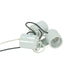Satco - 80-1082 - 3-Light Porcelain Socket With 1/8 Ip Slip Hole With Metal Strap - Glazed
