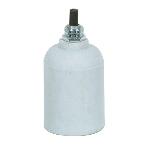 Satco - 80-1157 - Porcelain Bottom Turn Knob Socket - Porcelain
