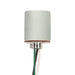 Satco - 80-1202 - Keyless Porcelain Socket - White