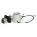 Satco - 80-1212 - Keyless Porcelain Socket With Adapter And Double Snap-In Clip - White